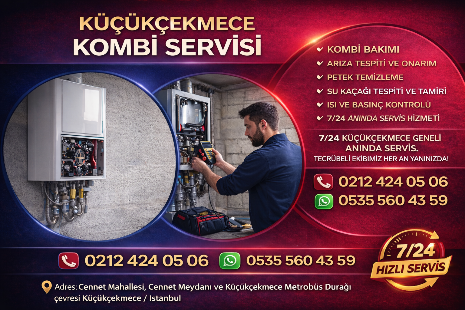 Küçükçekmece Kombi Servisi